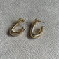 Chunky Abstract Gold Earrings