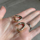 Chunky Abstract Gold Earrings