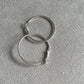 Silver Hoops