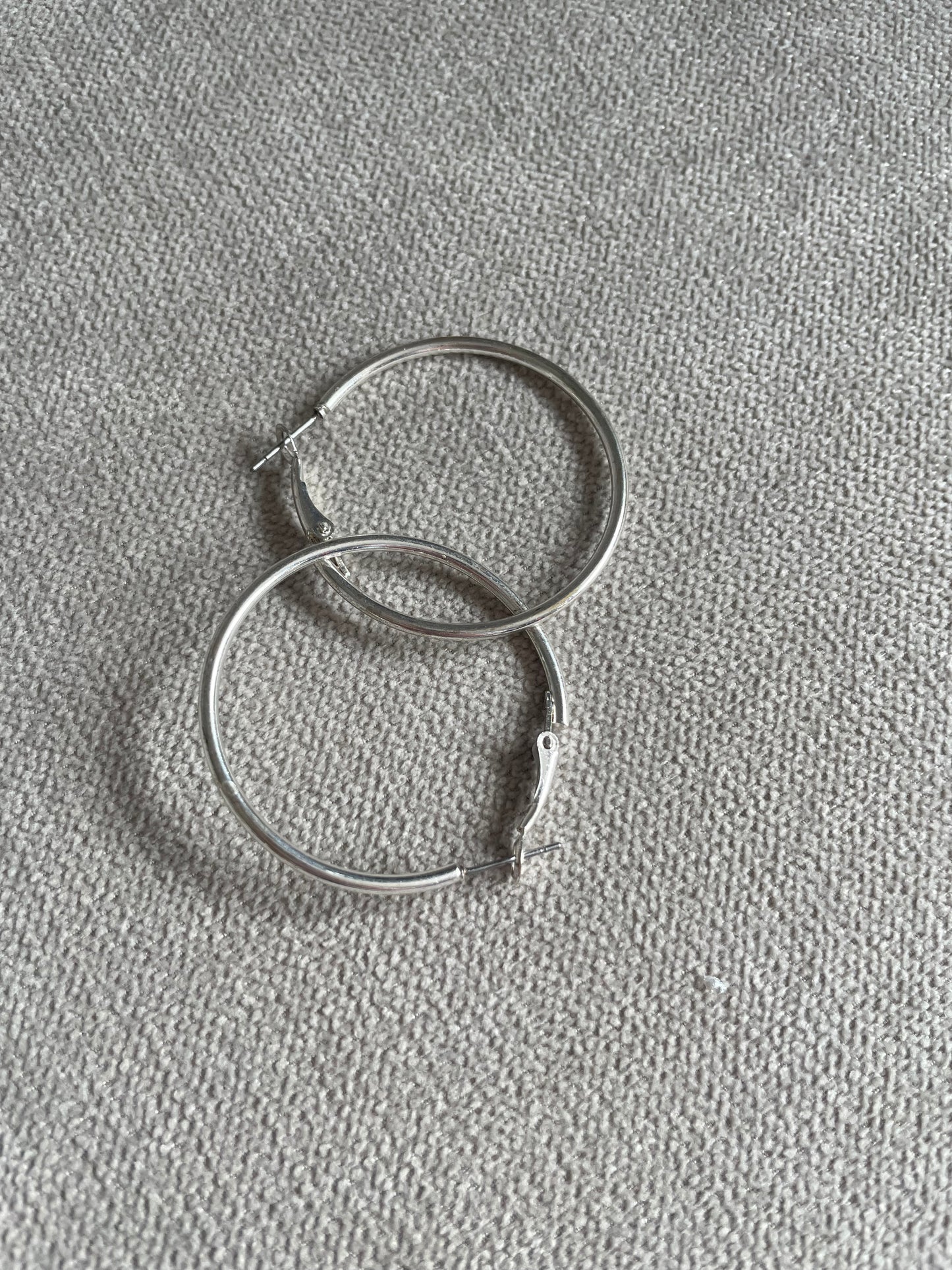 Silver Hoops