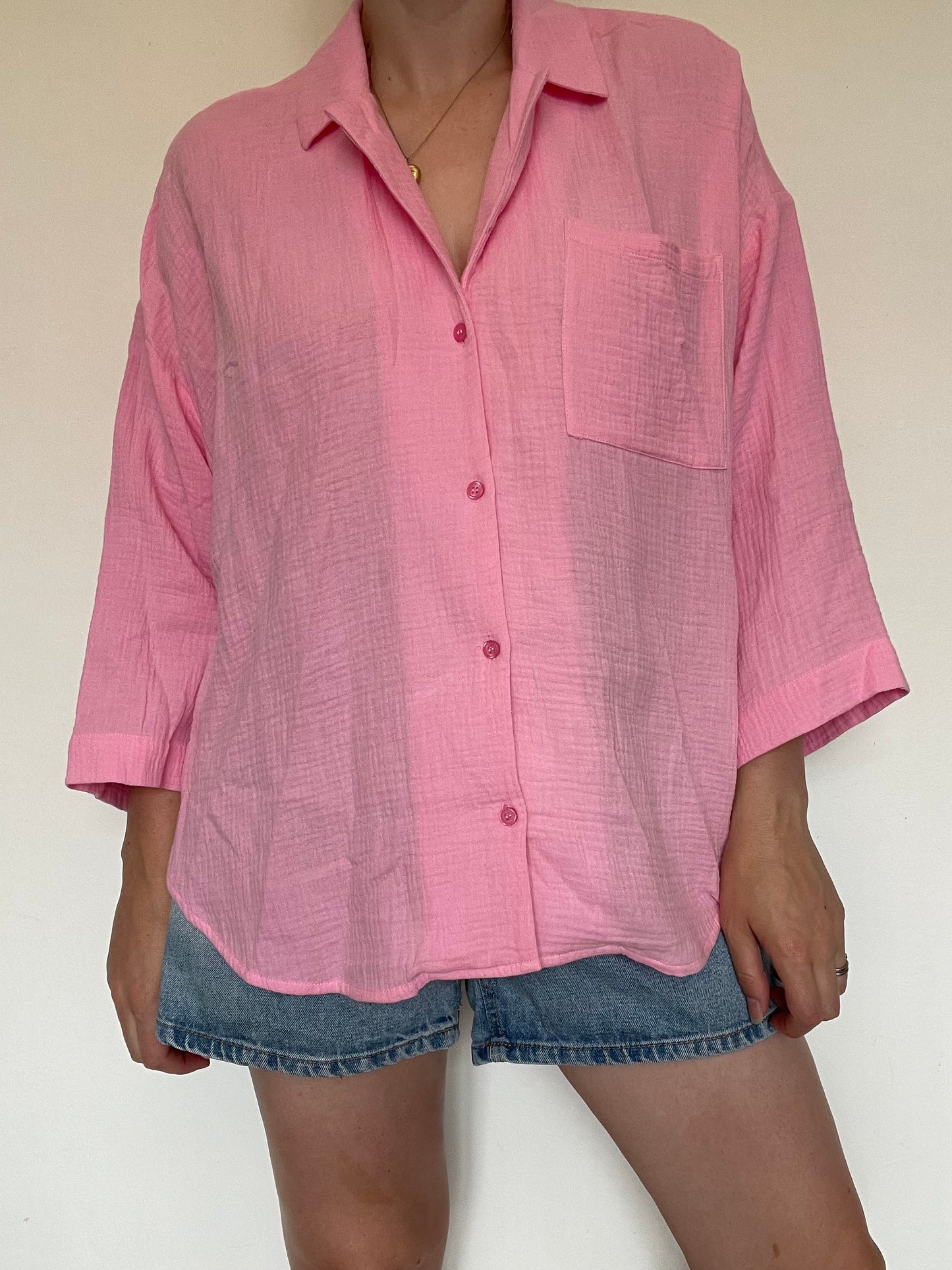 Hush Pink Shirt - Size L