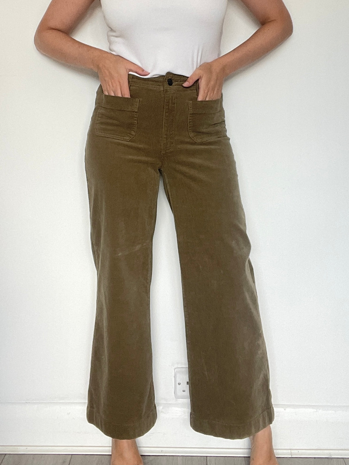Mango Cord Trousers - Size 8