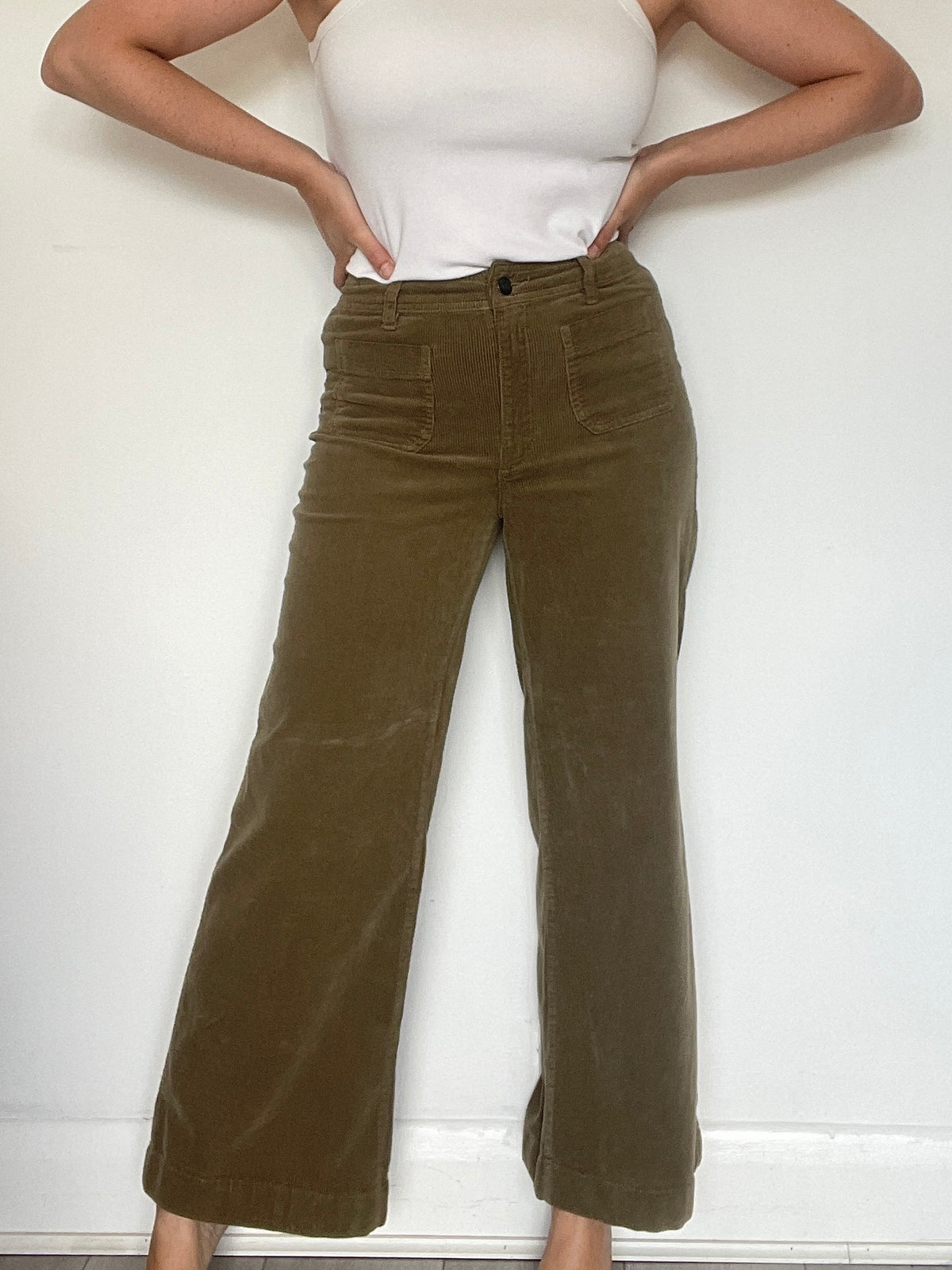 Mango Cord Trousers - Size 8