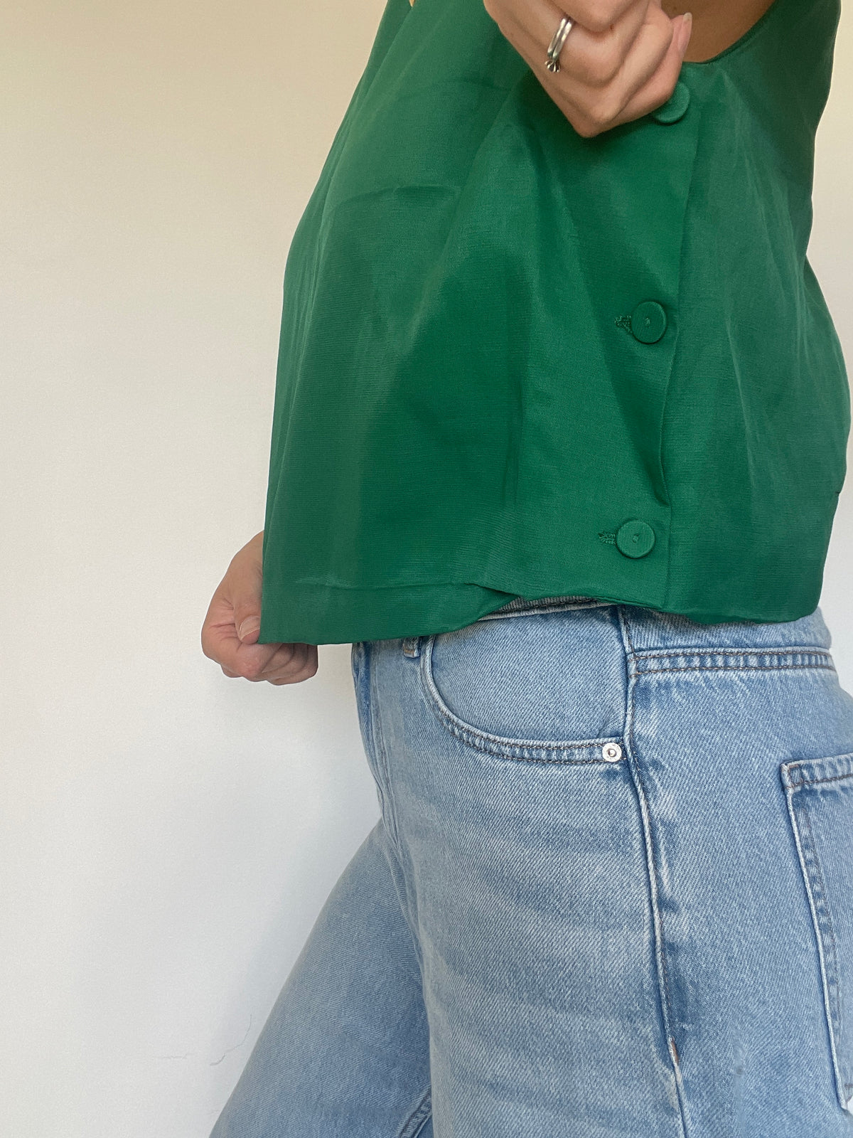 Mango Linen Top NEW £49.99 - Size XL