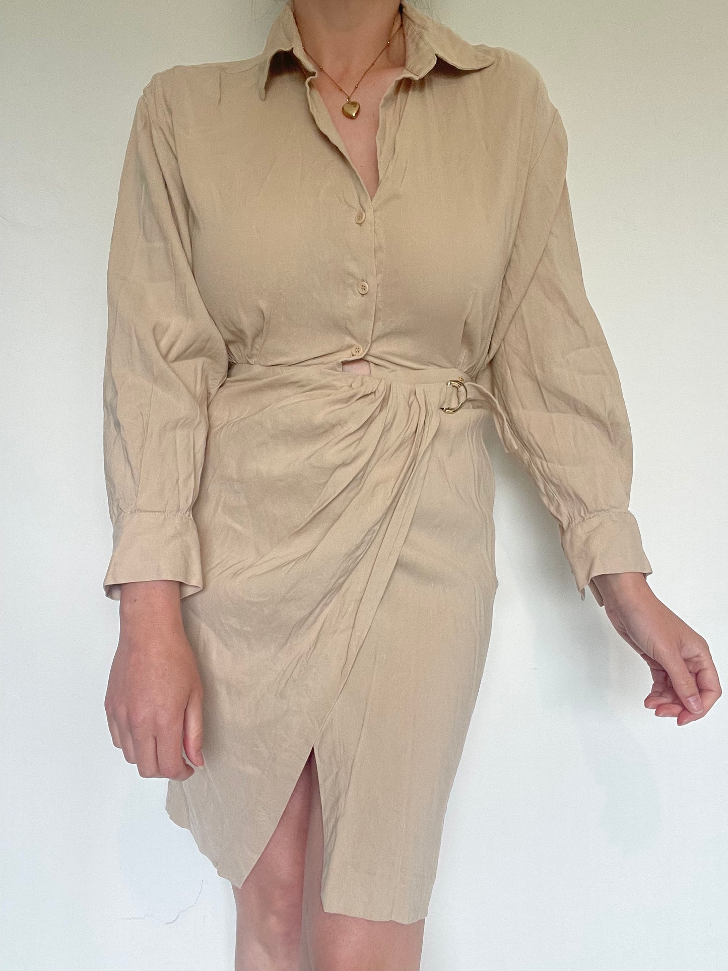 Maje Linen Dress - Size 8