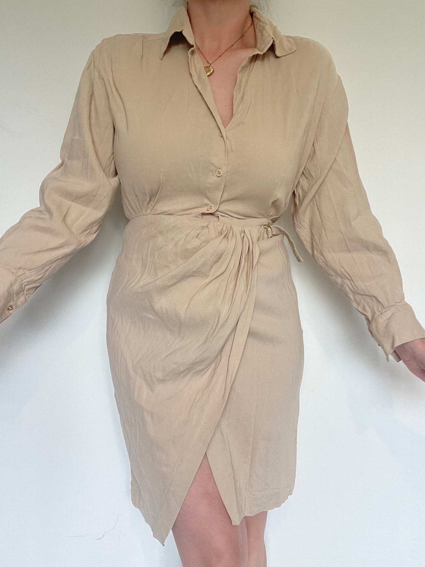 Maje Linen Dress - Size 8
