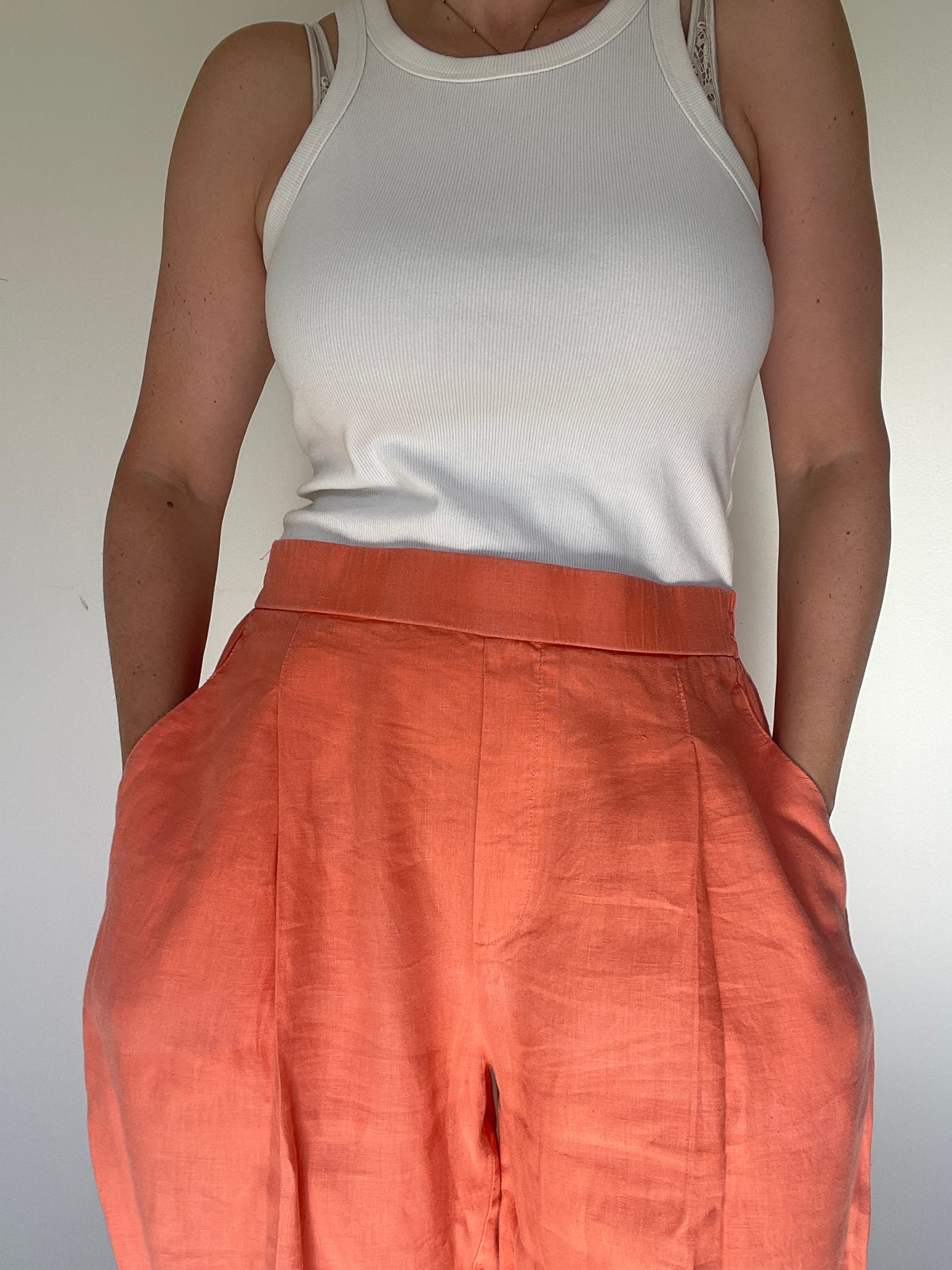 United Colors of Benetton Linen Trousers - Size L