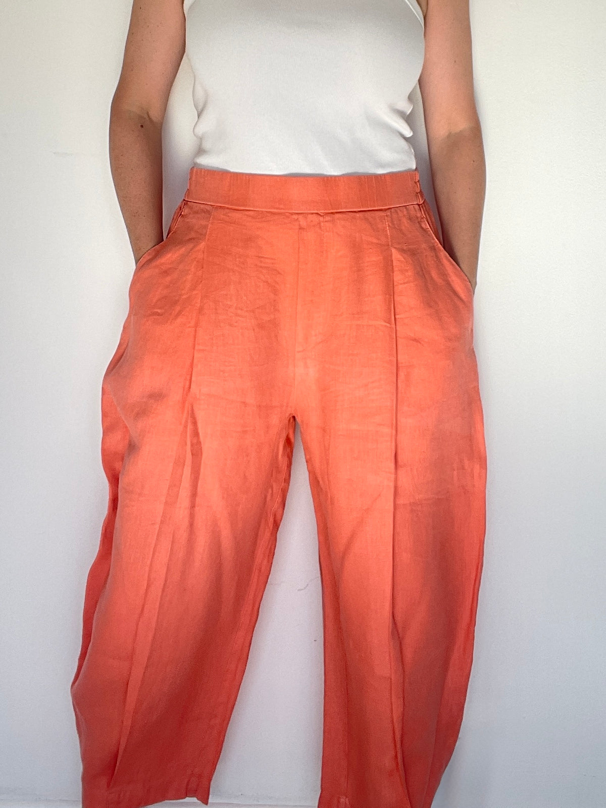 United Colors of Benetton Linen Trousers - Size L