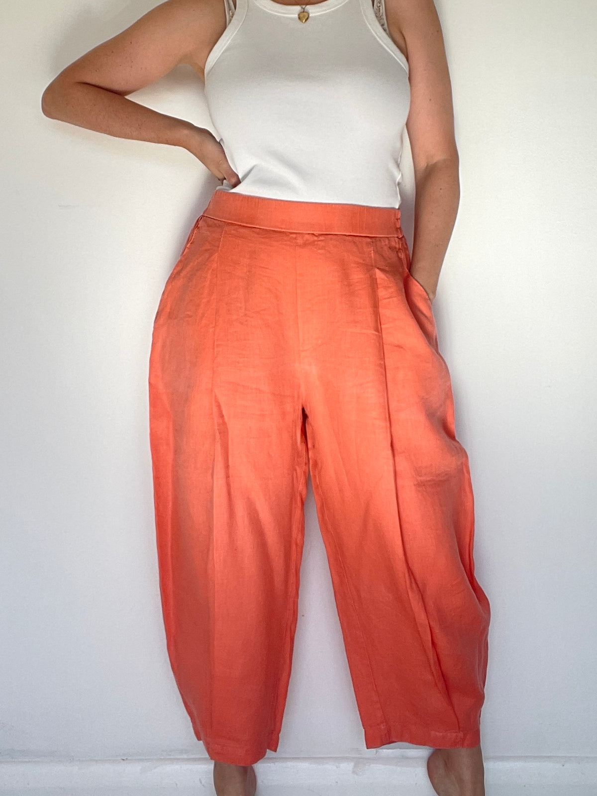 United Colors of Benetton Linen Trousers - Size L