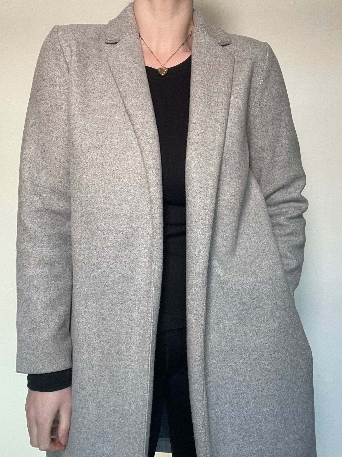 Zara Grey Coat - Size L