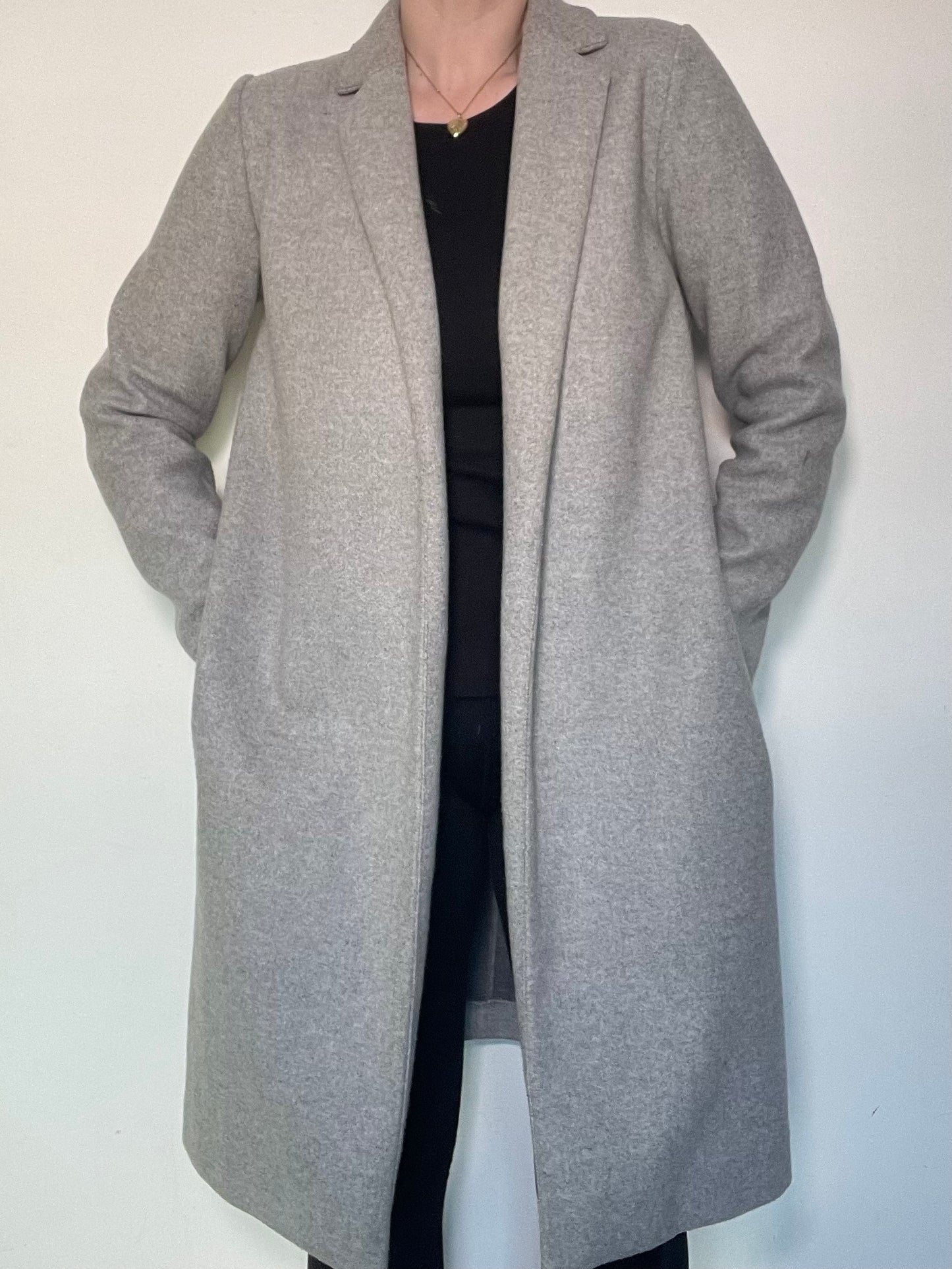 Zara Grey Coat - Size L