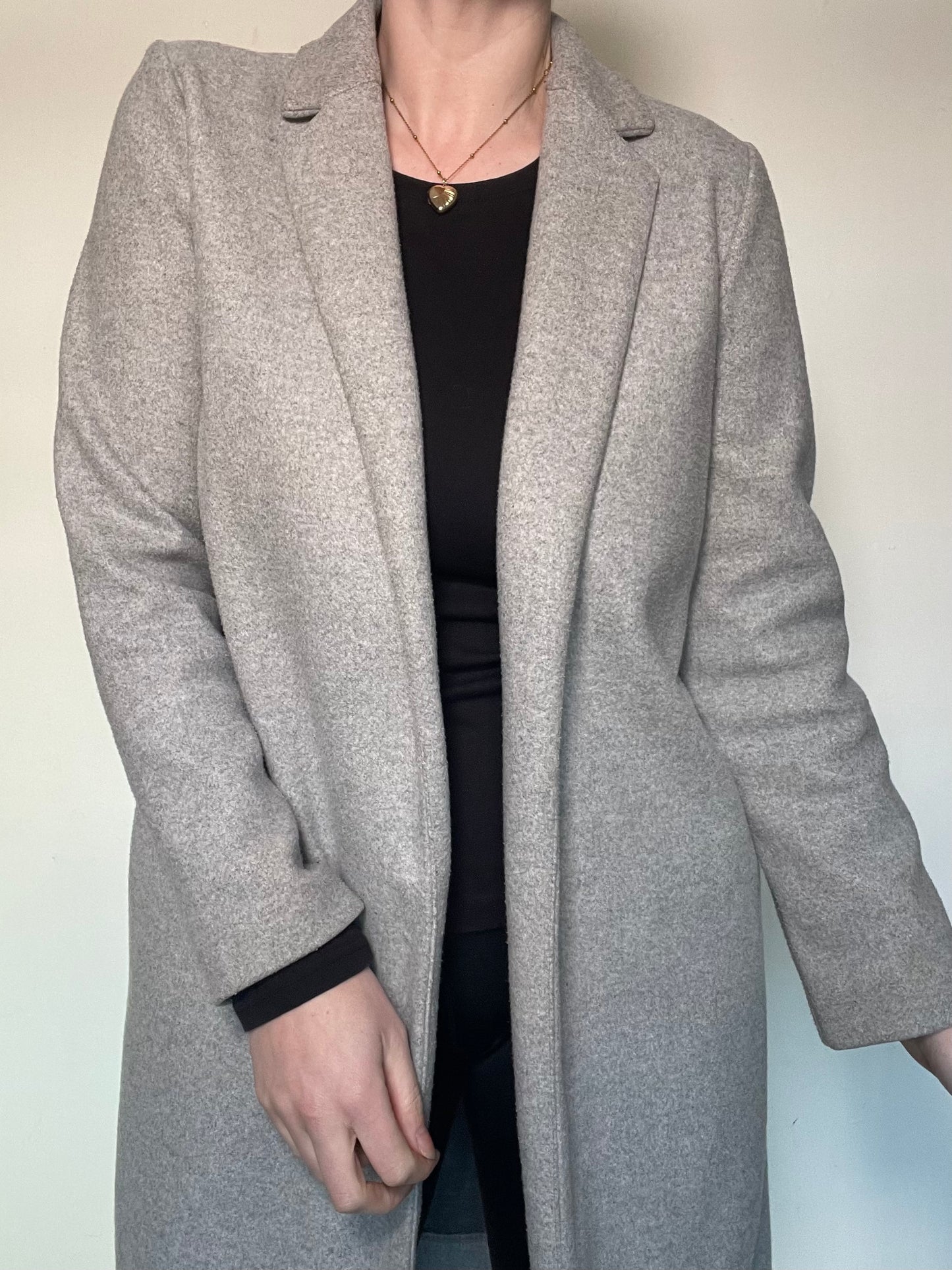 Zara Grey Coat - Size L