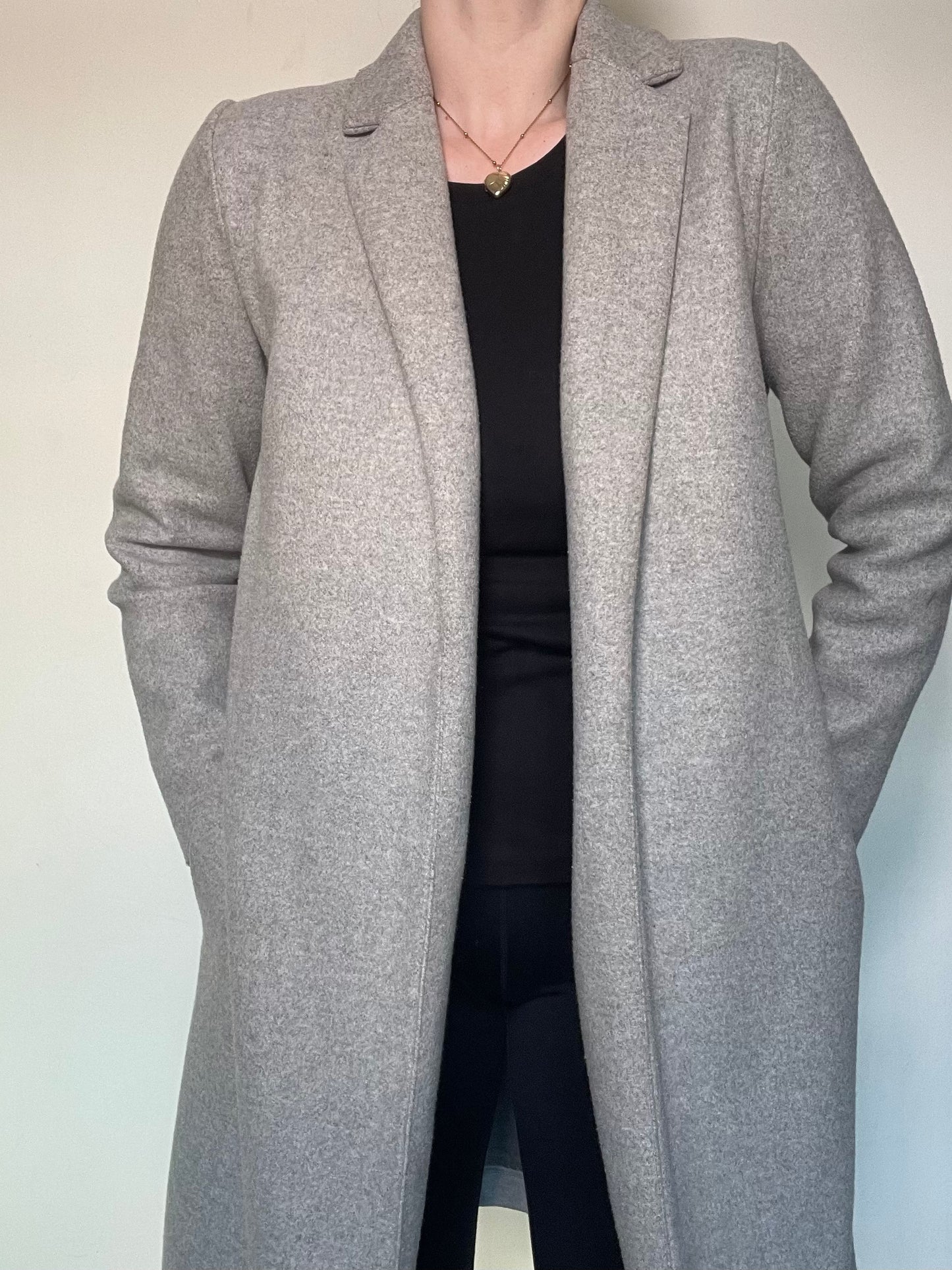 Zara Grey Coat - Size L