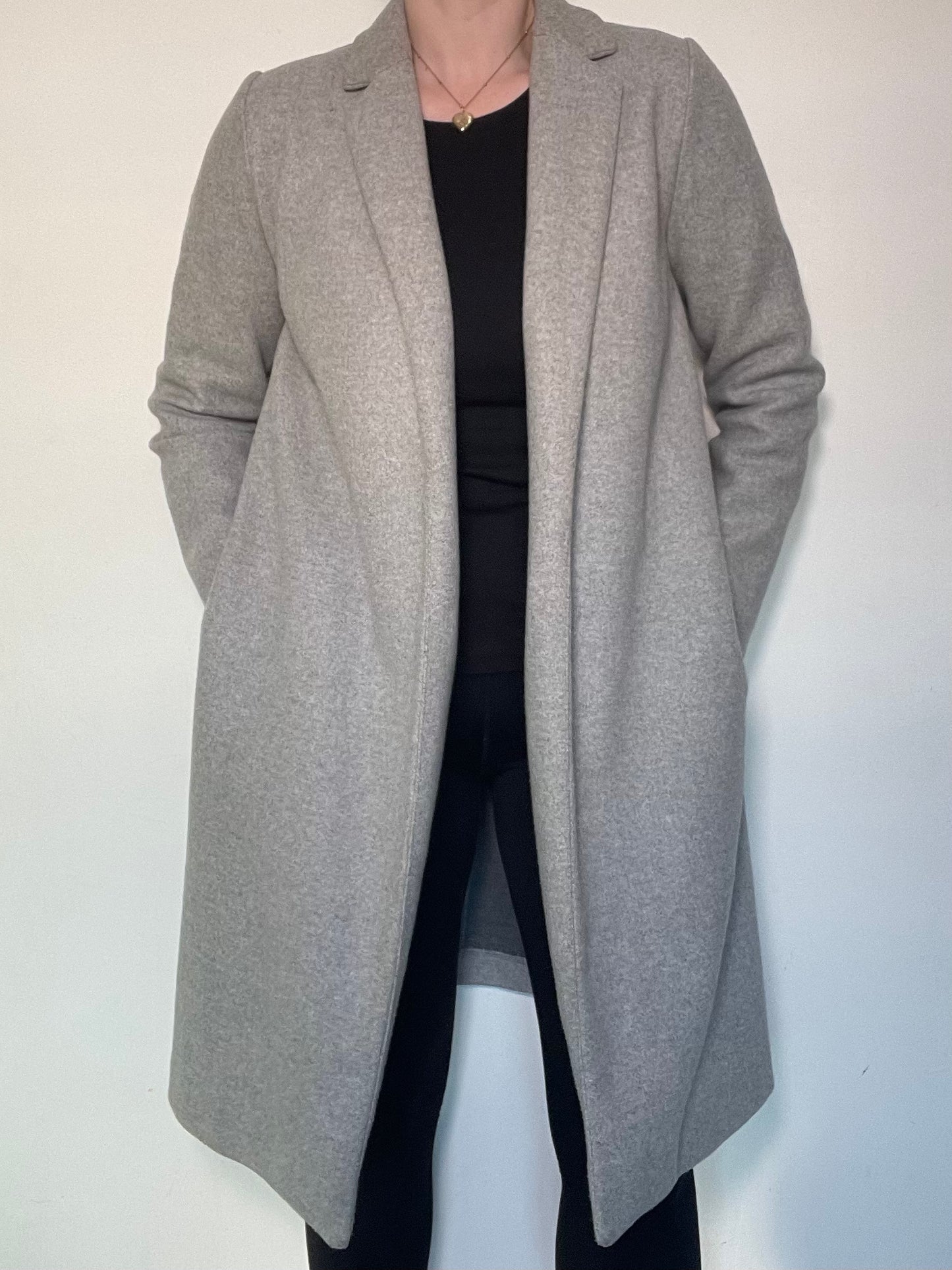 Zara Grey Coat - Size L