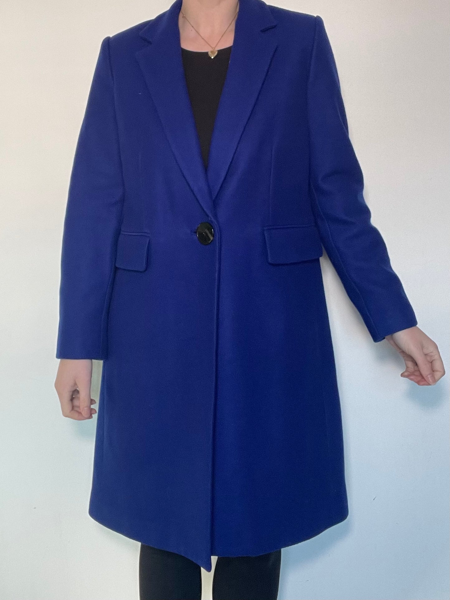 Mango Blue Coat RRP £139.99 - Size 12