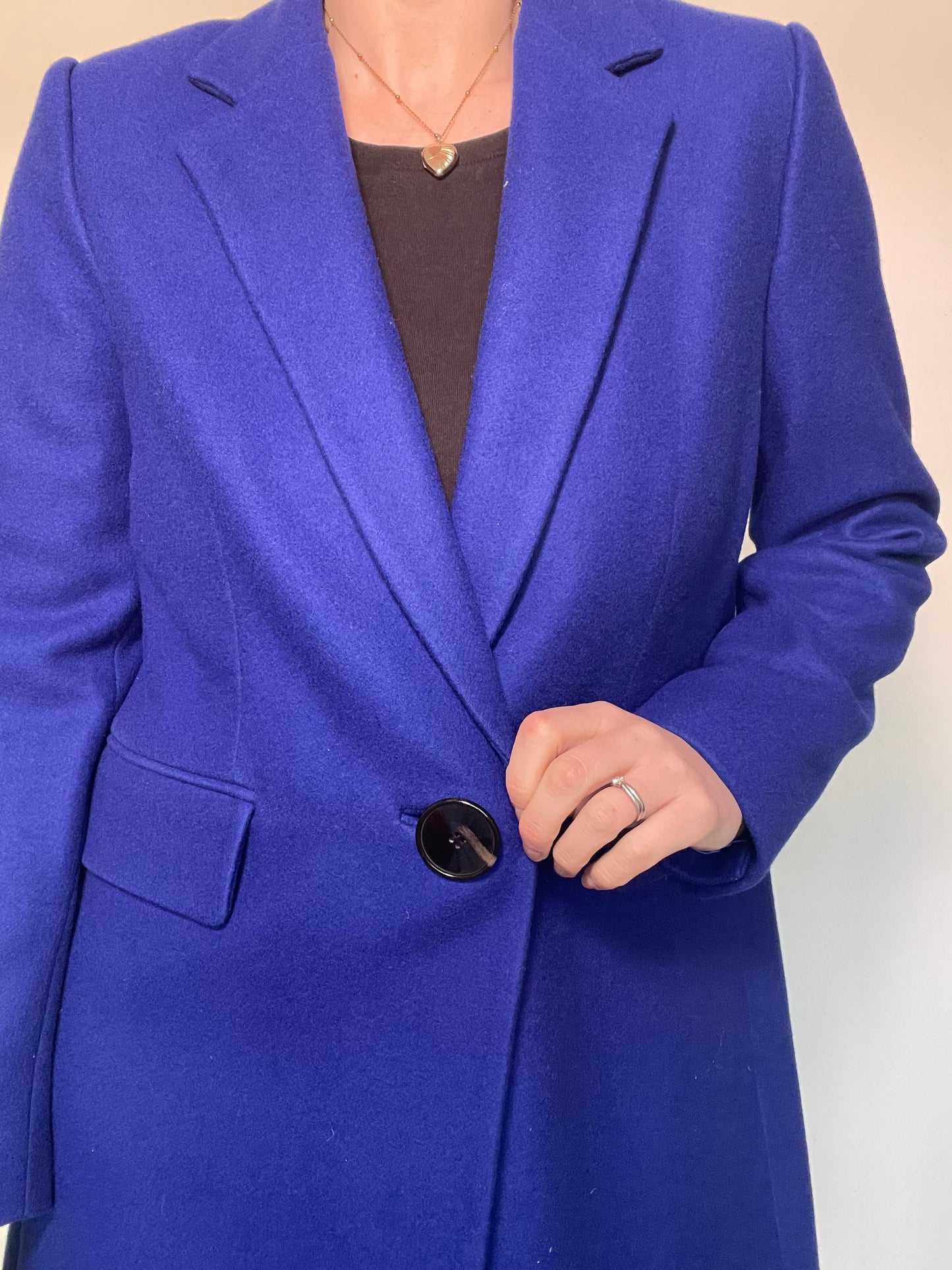 Mango Blue Coat RRP £139.99 - Size 12