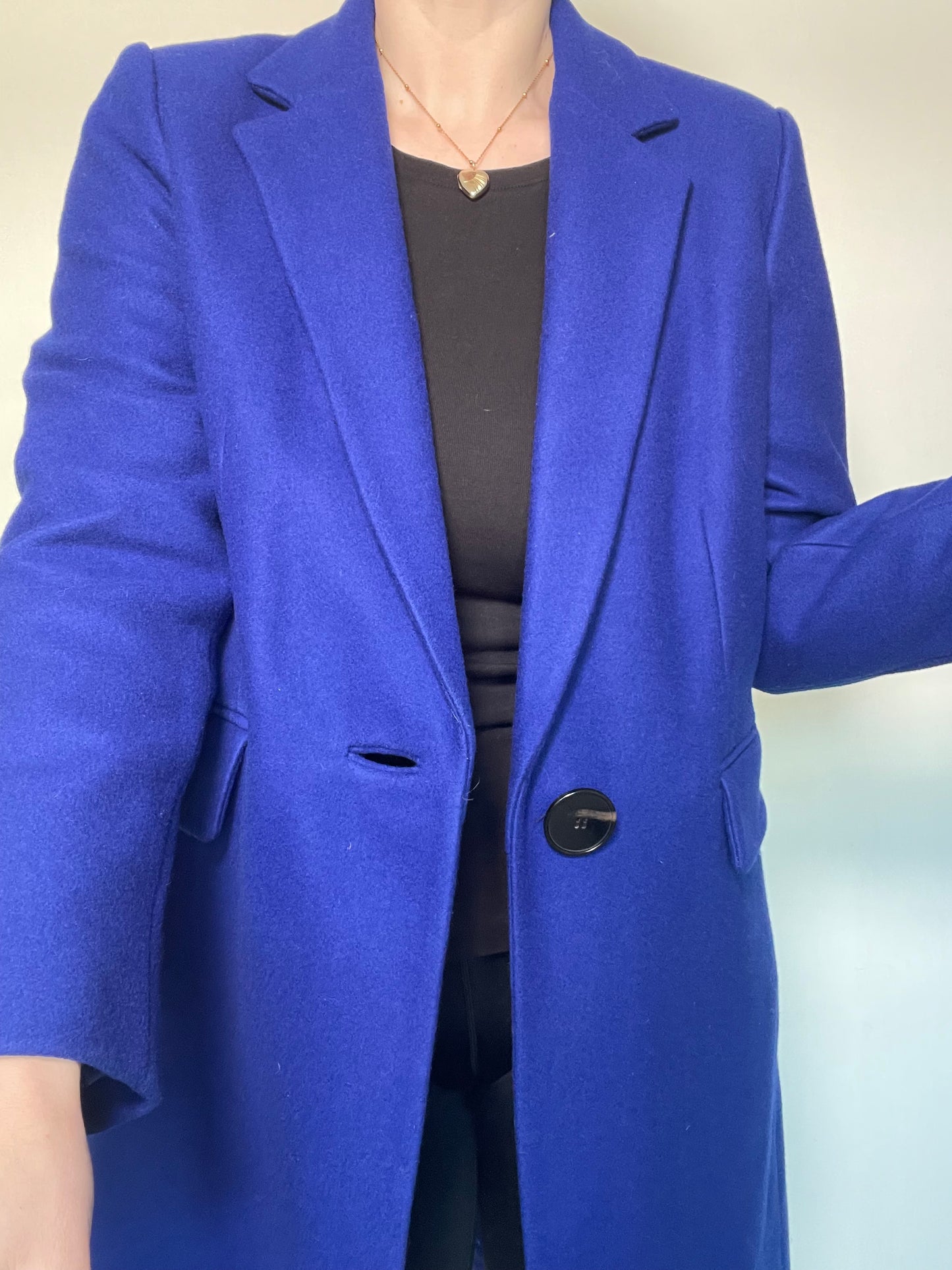 Mango Blue Coat RRP £139.99 - Size 12