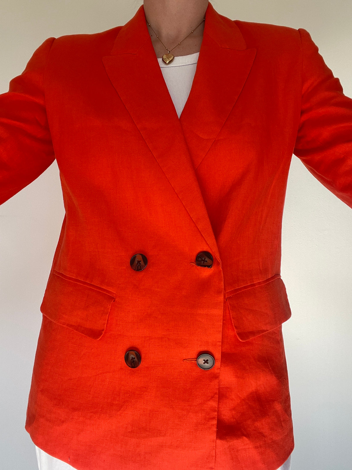 John Lewis Linen Blazer - Size 10