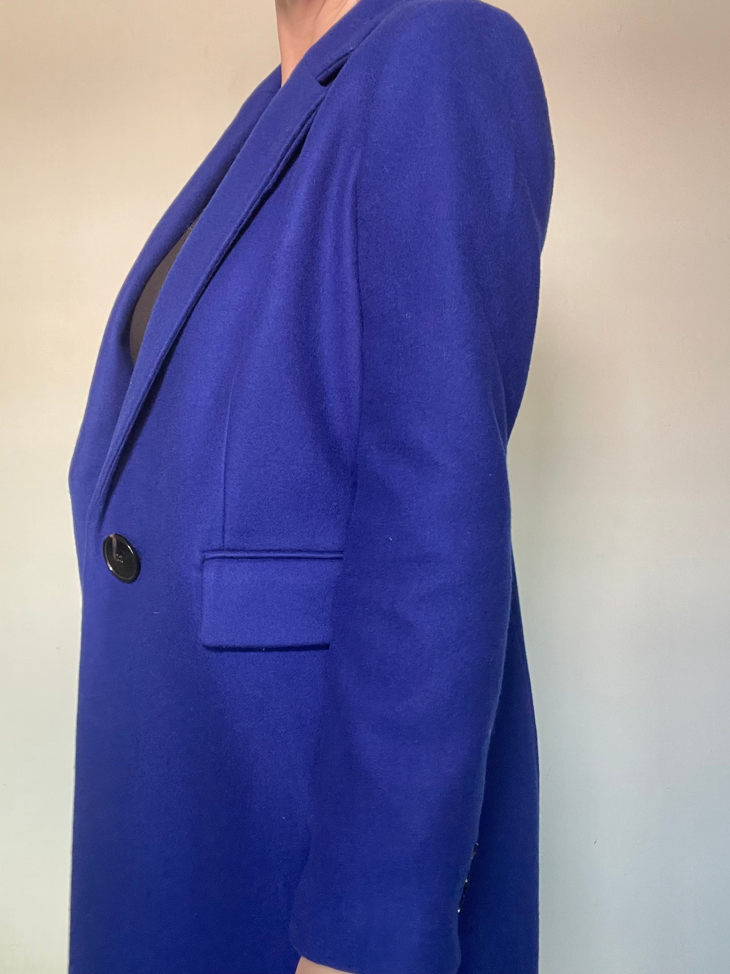 Mango Blue Coat RRP £139.99 - Size 12