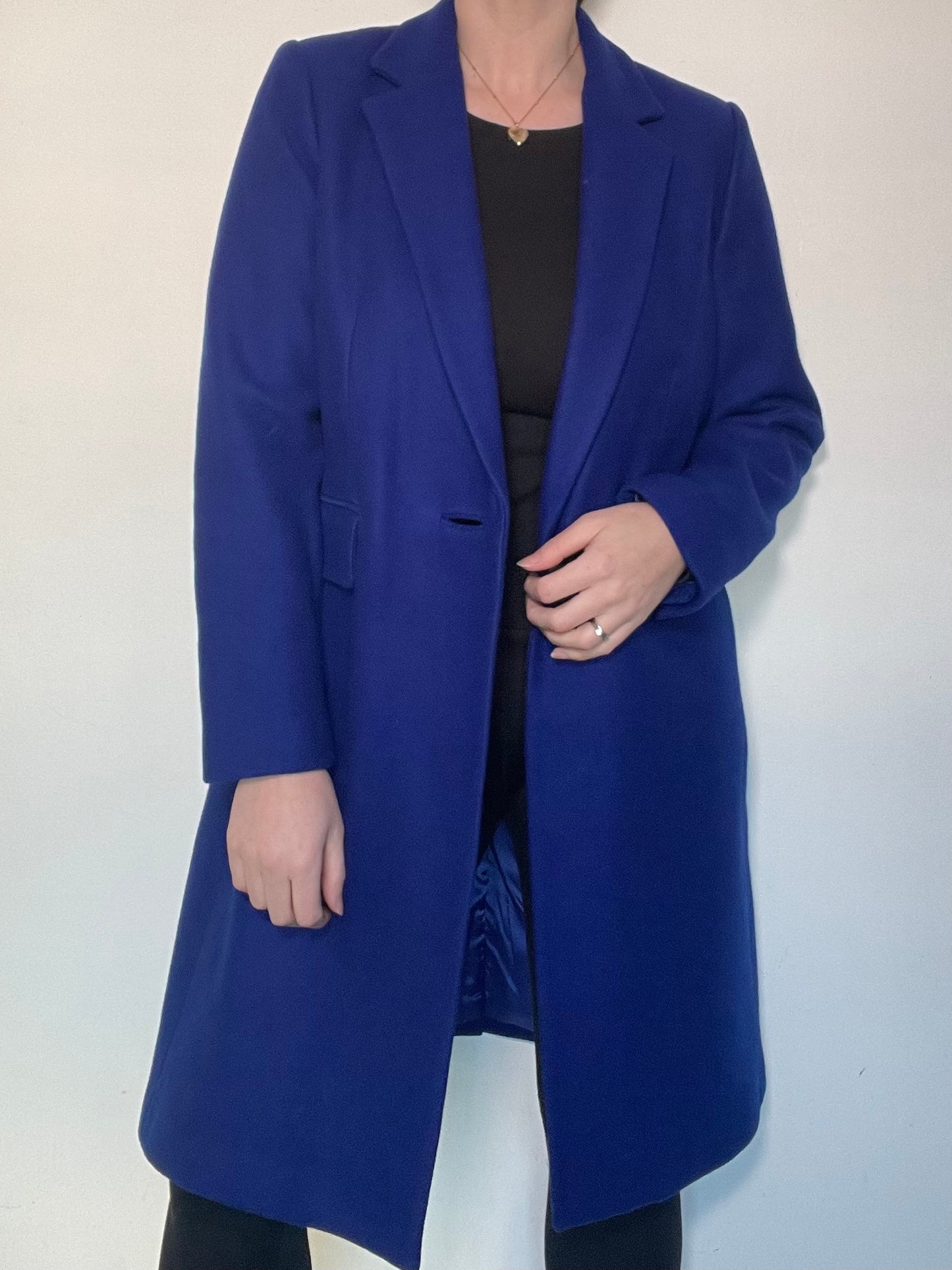 Mango Blue Coat RRP £139.99 - Size 12