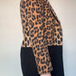 Zara Leopard & Black Coat - Size XS