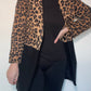 Zara Leopard & Black Coat - Size XS