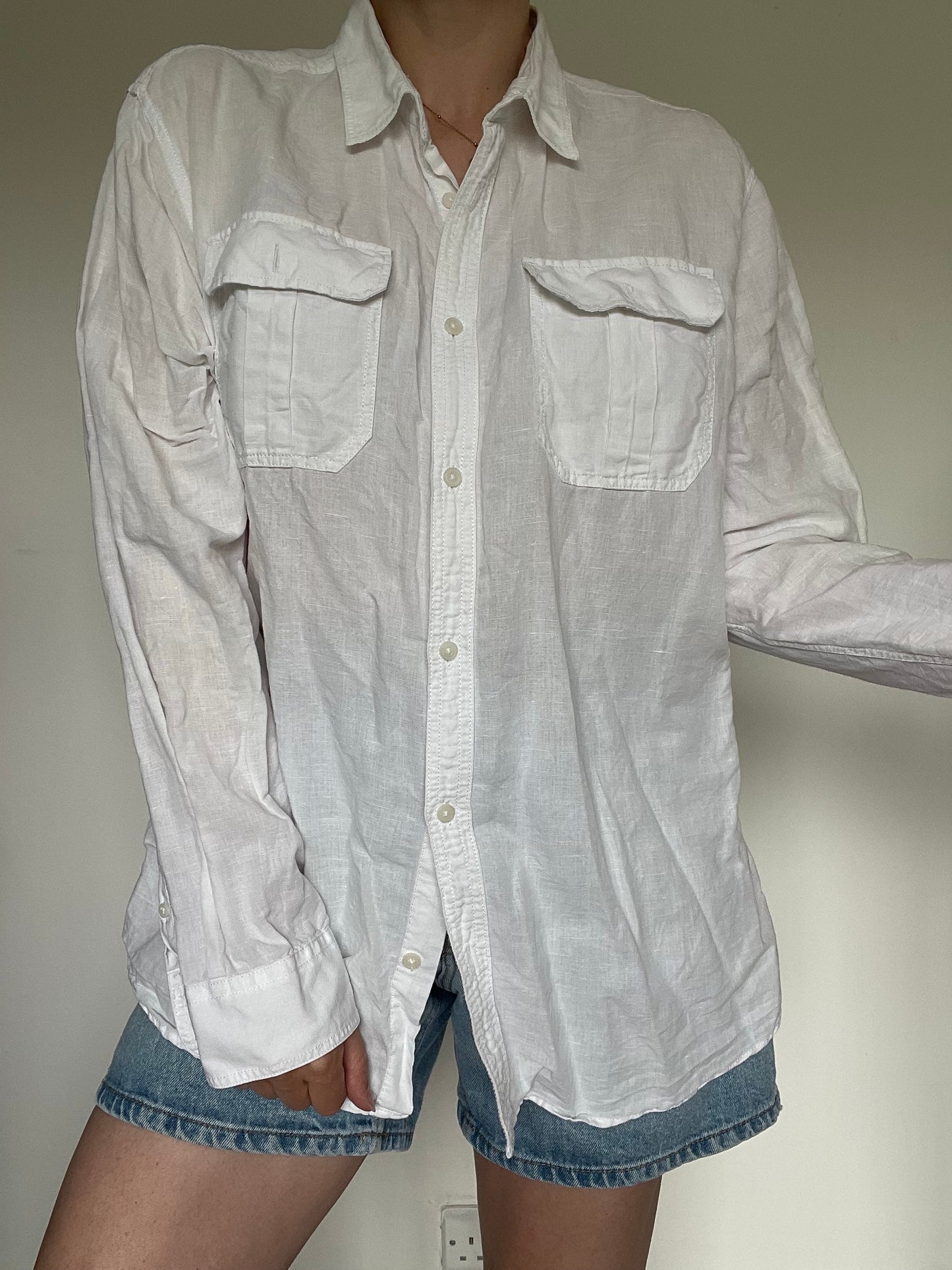 M&S Linen Shirt - Size XL