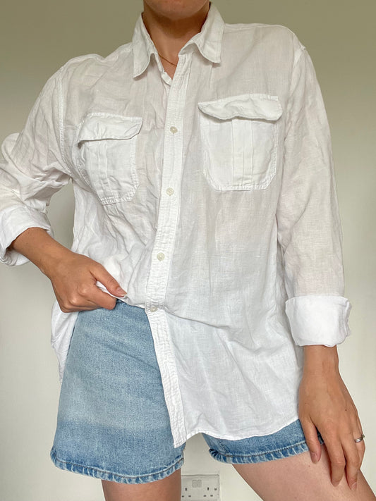 M&S Linen Shirt - Size XL