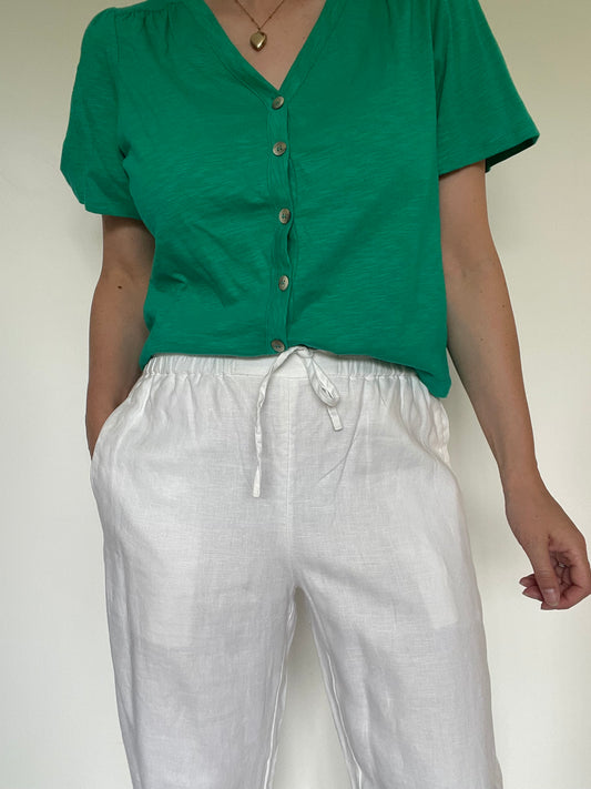 COS Linen Trousers - Size 8