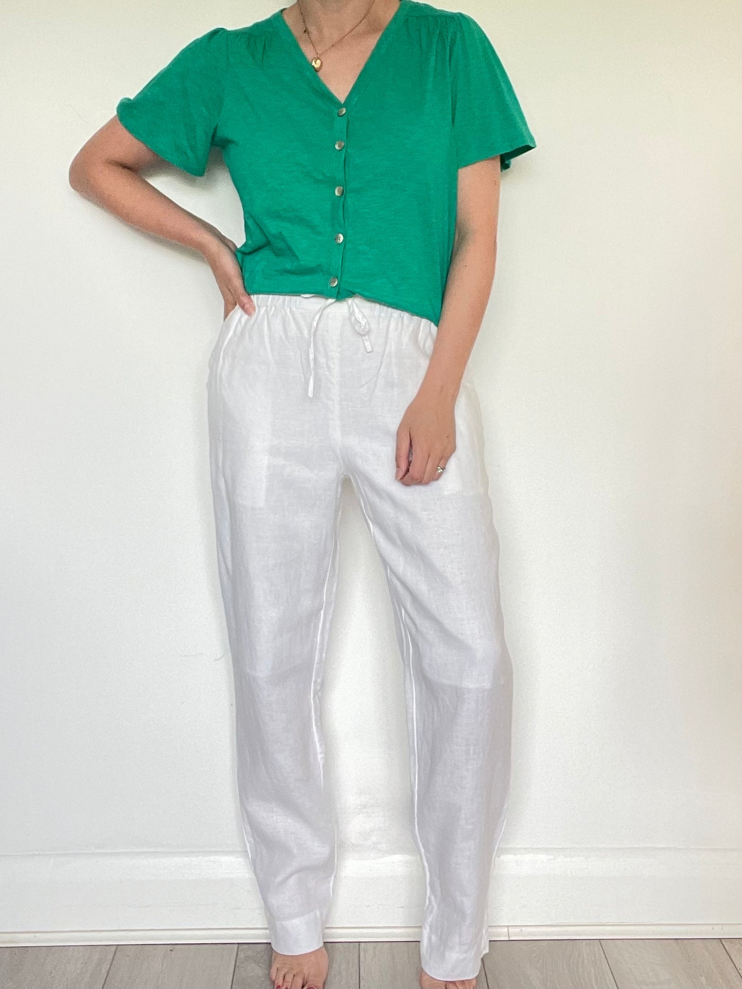 COS Linen Trousers - Size 8