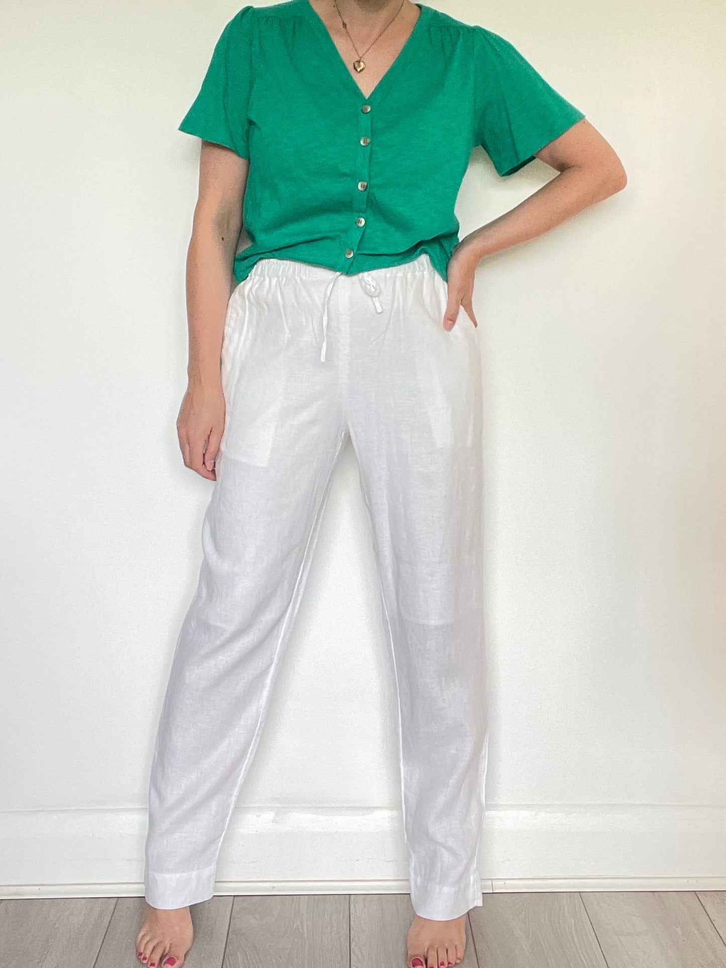 COS Linen Trousers - Size 8