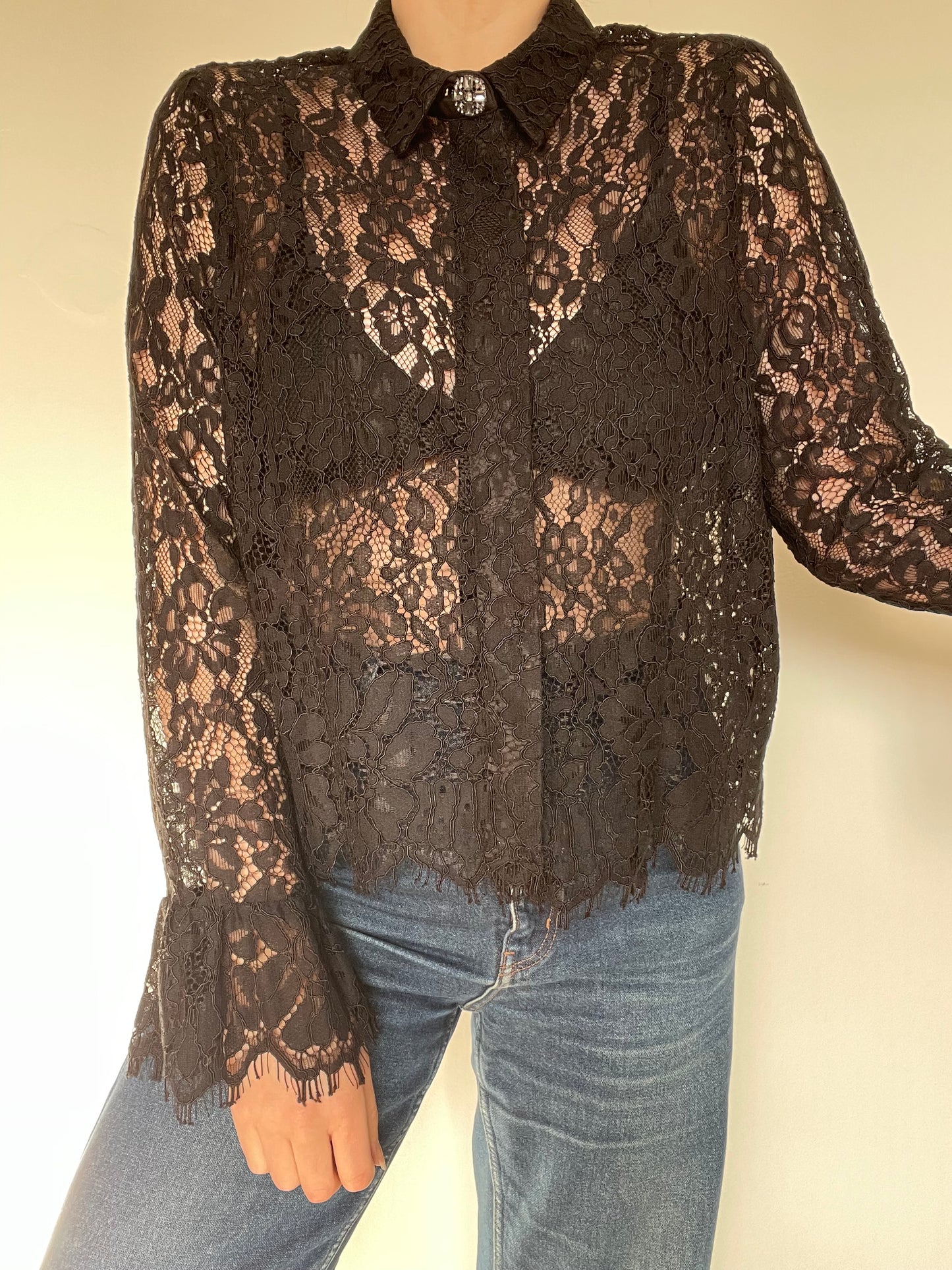 Lace Shirt - Size M