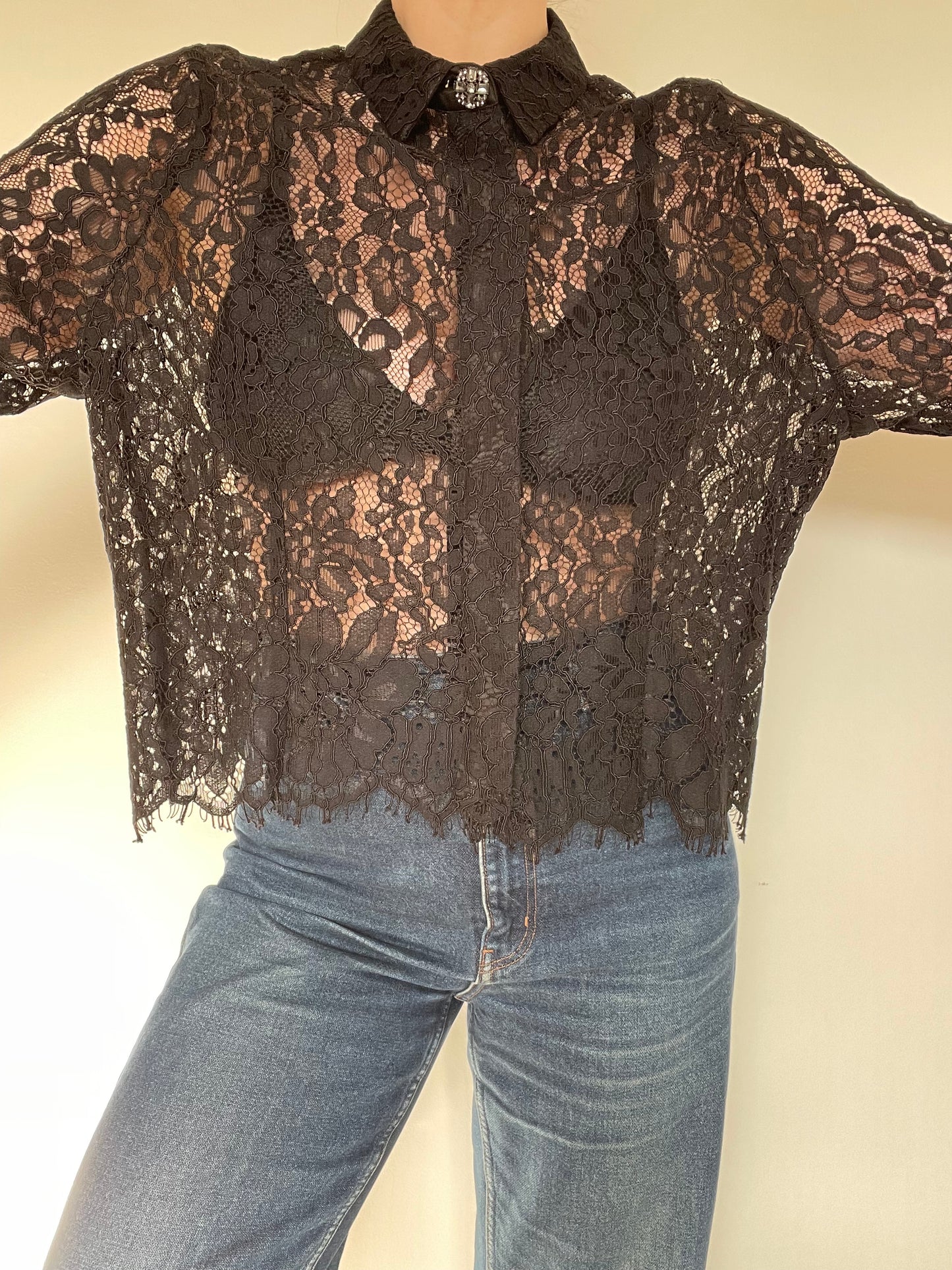 Lace Shirt - Size M