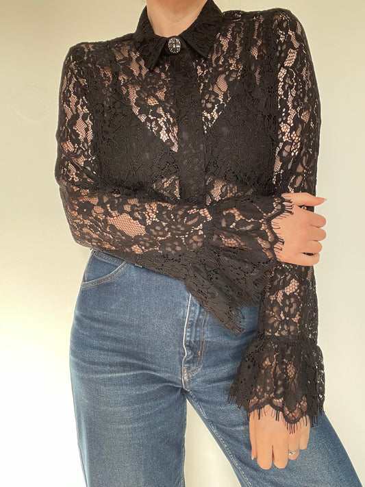 Lace Shirt - Size M