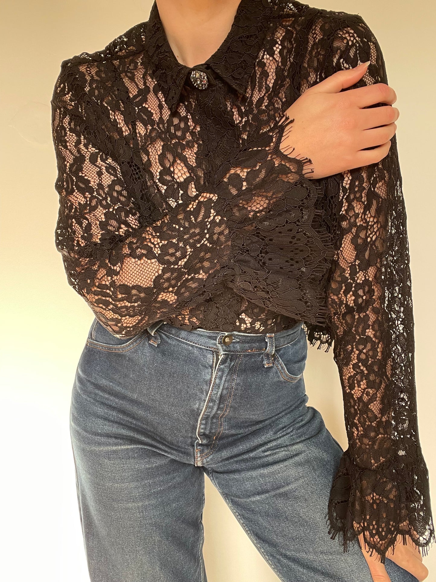 Lace Shirt - Size M