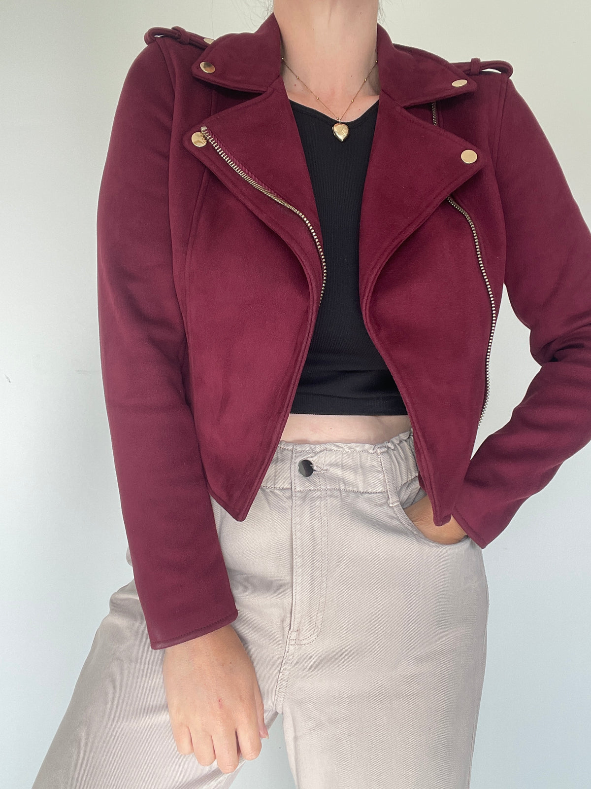 River Island Biker Jacket - Size 10