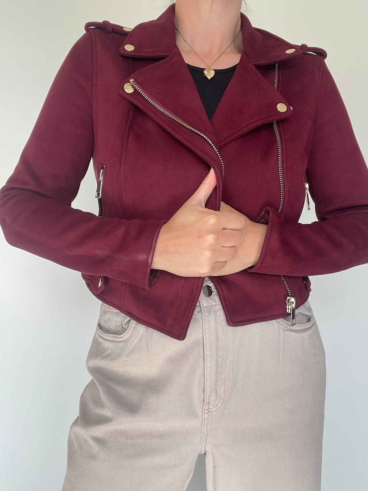 River Island Biker Jacket - Size 10