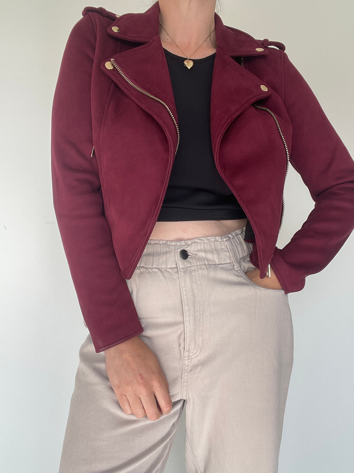 River Island Biker Jacket - Size 10