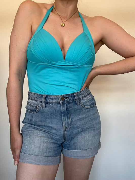 M&S Blue Swimsuit - Size 14