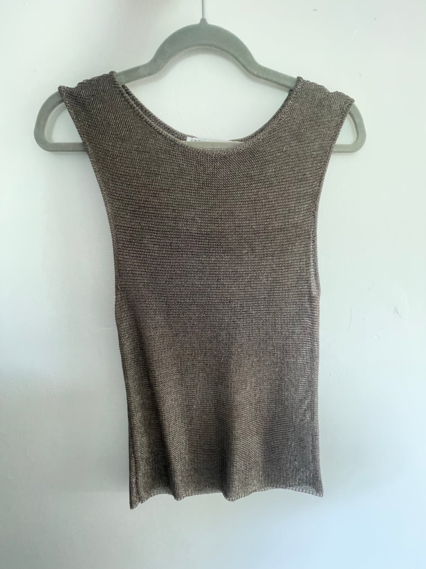 Zara Metallic Top - Size Small
