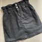 Black Denim Skirt - Size S