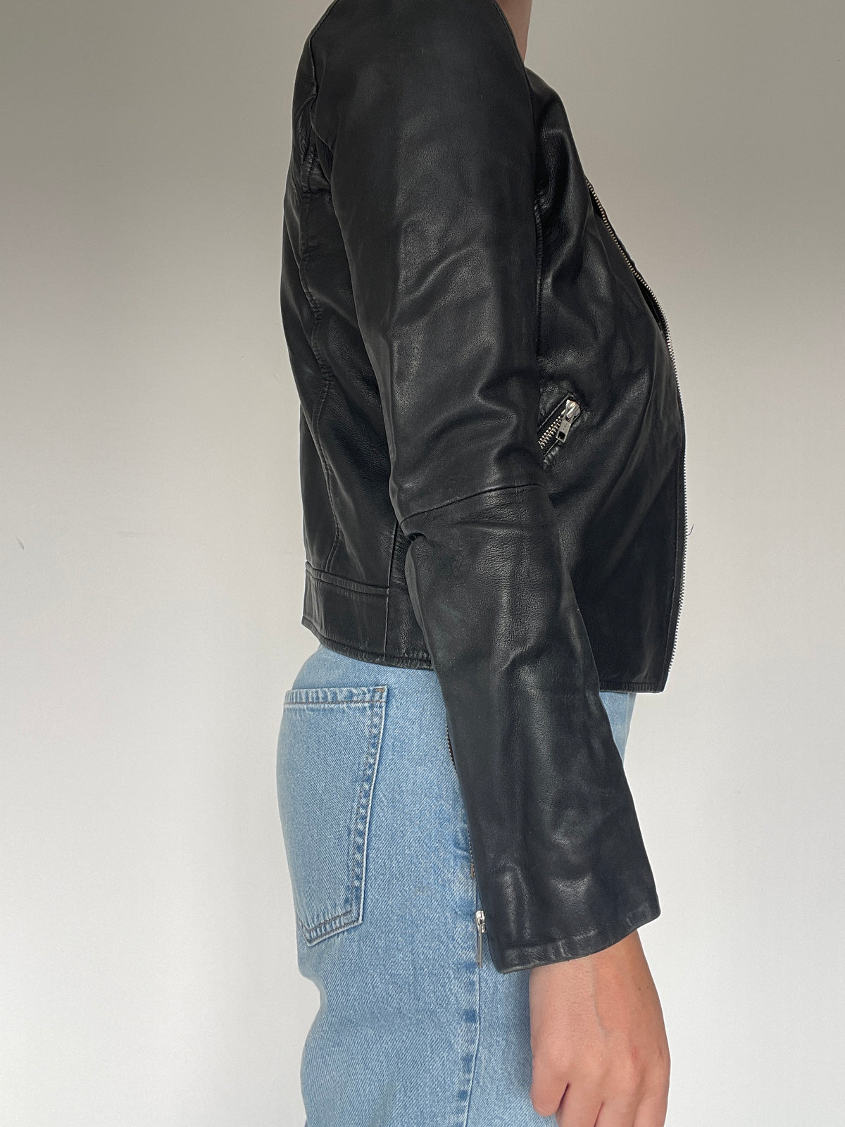 Selected Femme Leather Jacket RRP £190