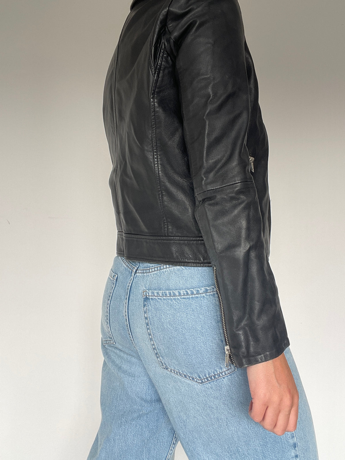 Selected Femme Leather Jacket RRP £190