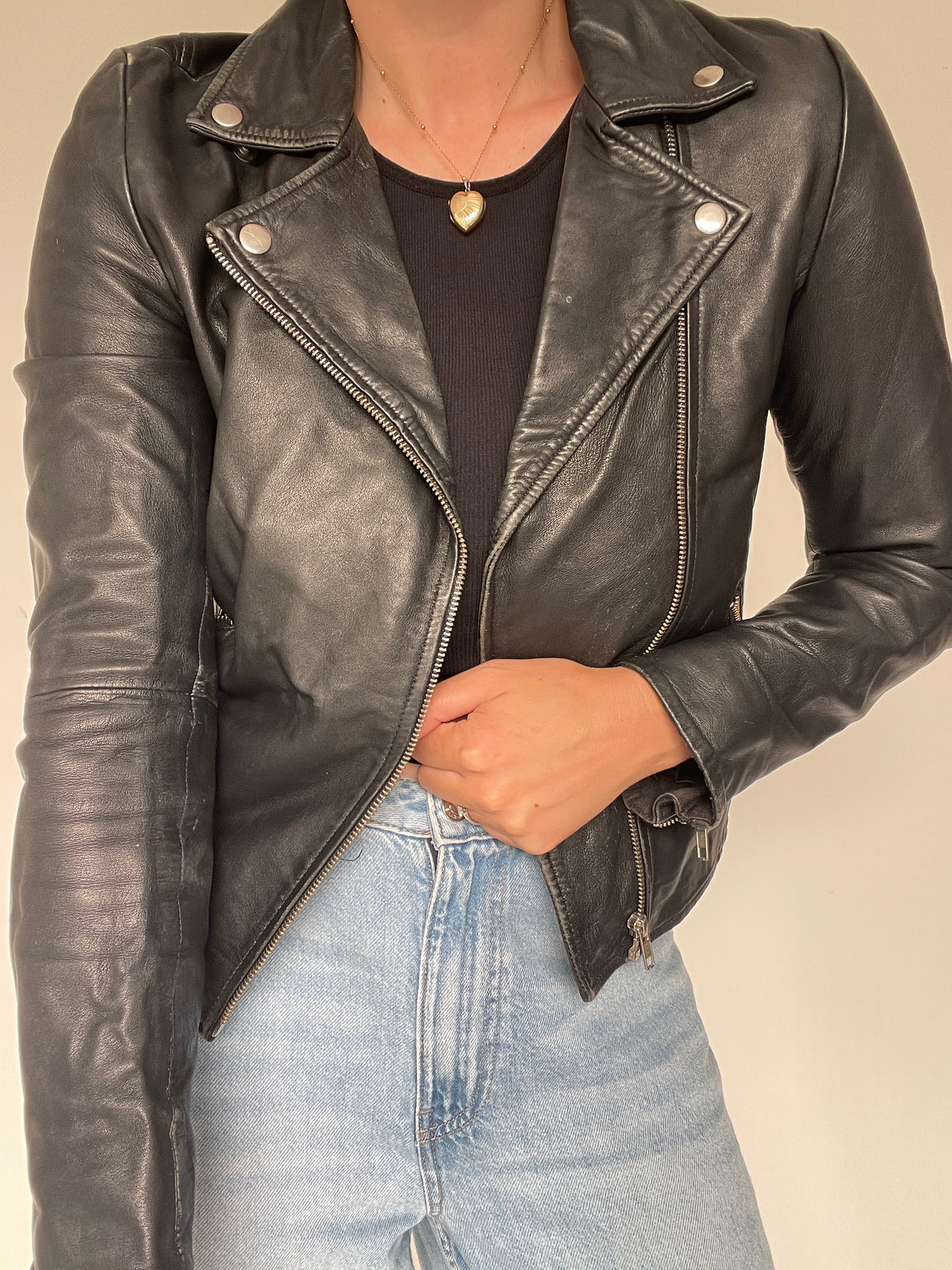Selected Femme Leather Jacket RRP £190