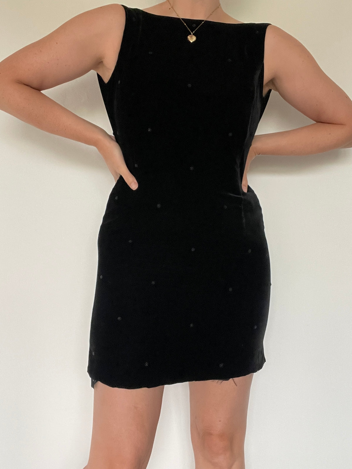 Laura Ashley Velvet Dress - Size 8
