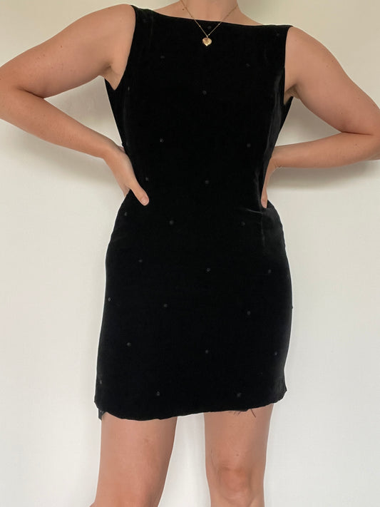 Laura Ashley Velvet Dress - Size 8