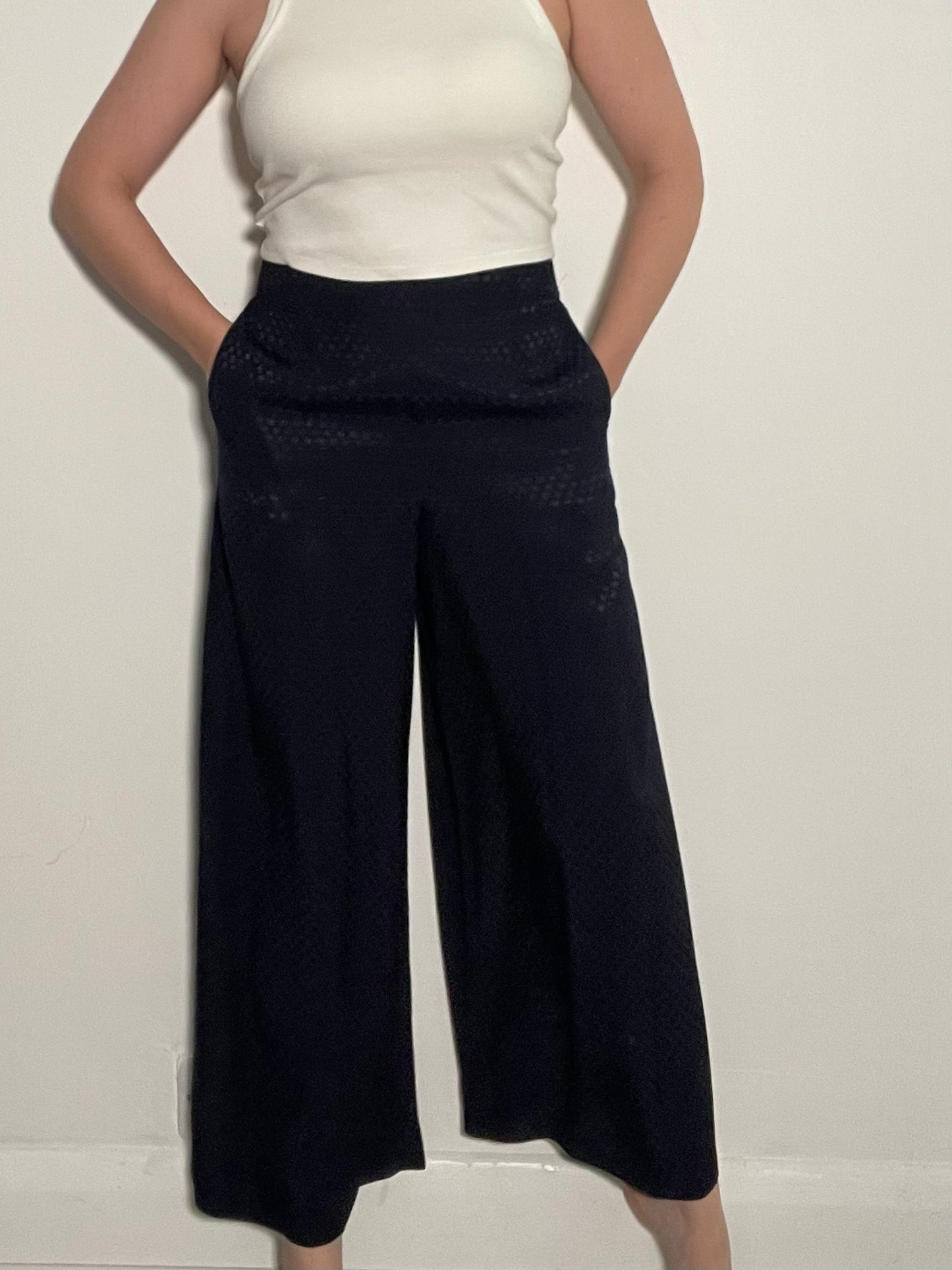 Jigsaw Satin Trousers - Size 8