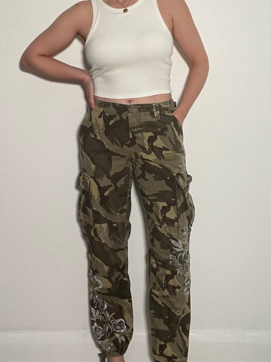 Vintage Oasis Cargo Trousers - Size 10