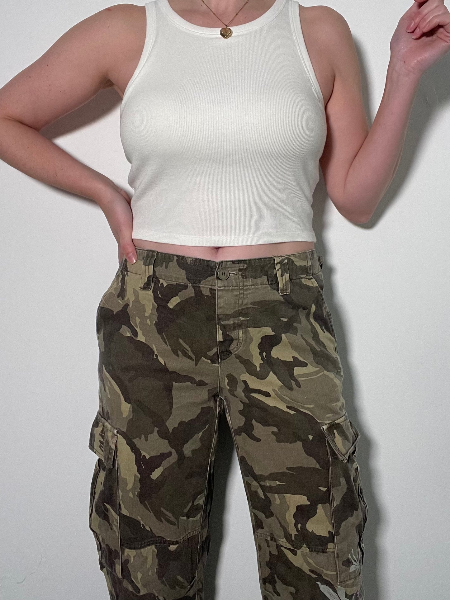 Vintage Oasis Cargo Trousers - Size 10