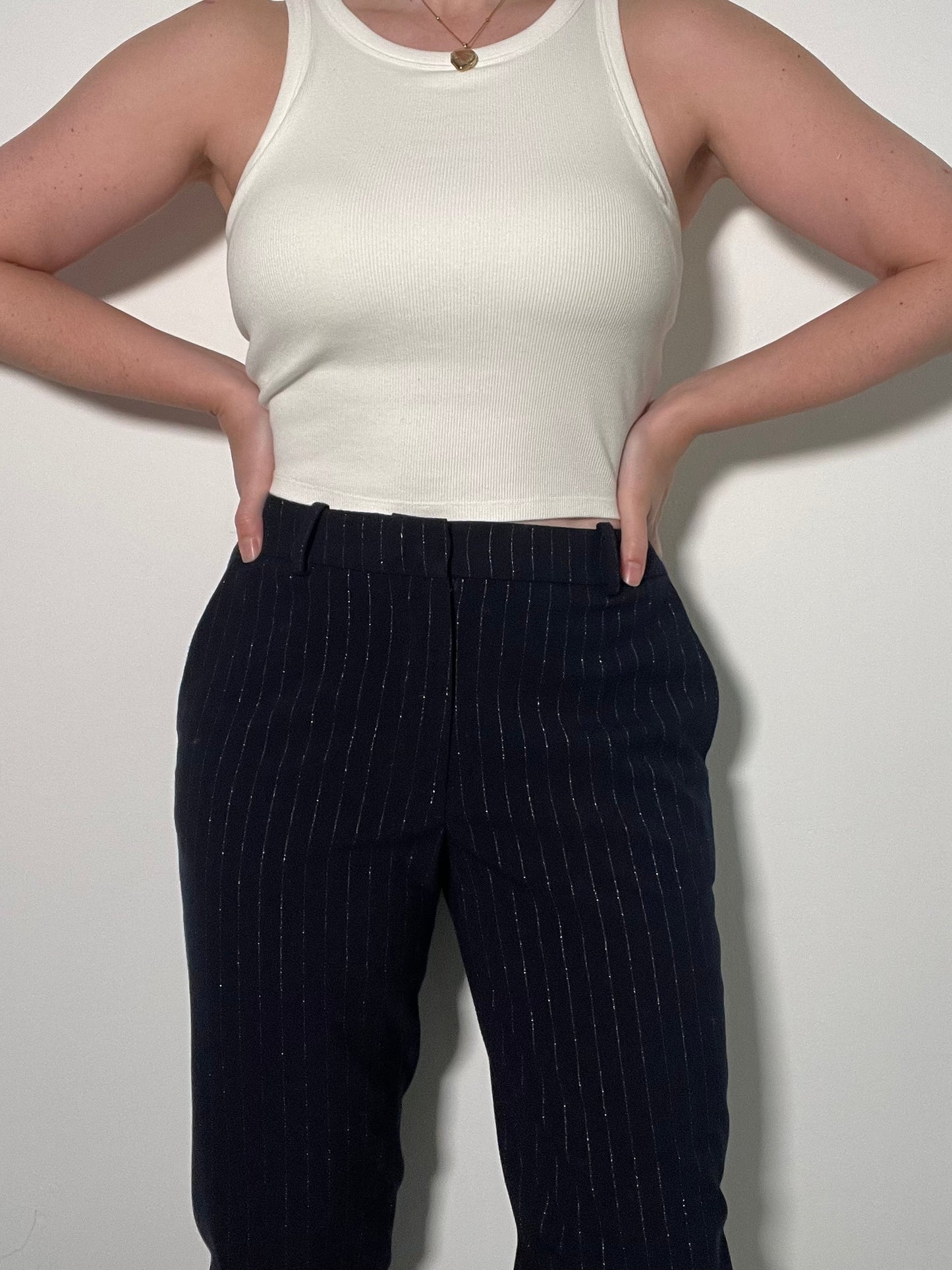 H&M Navy Trousers - Size 12